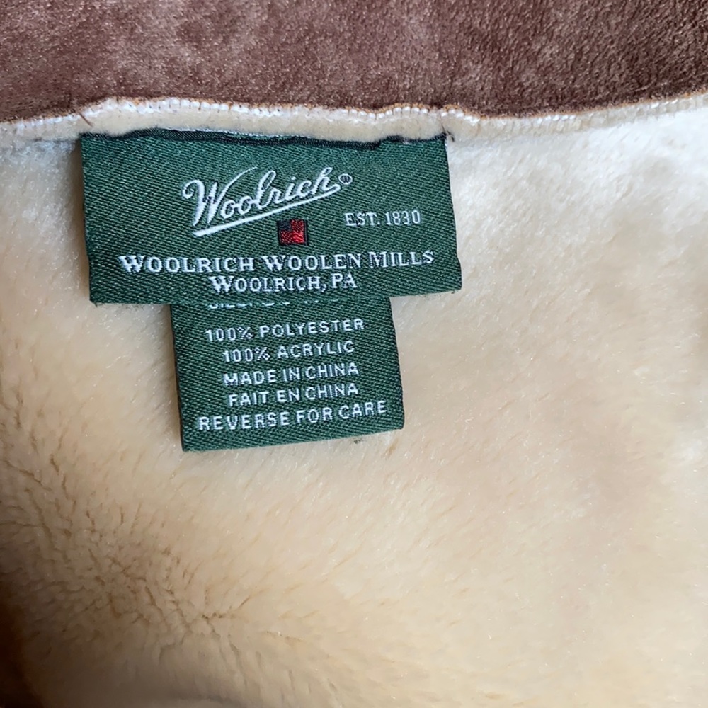 Woolrich 50x68 soft throw tan and brown